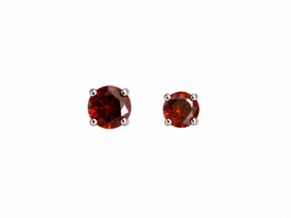 Ruby Red Titanium Studs