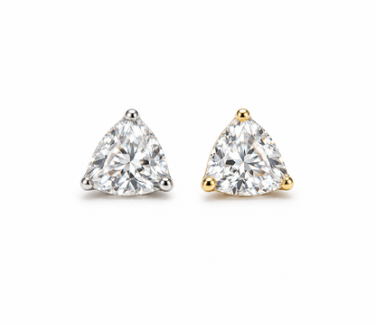 Sparkly Triangle Titanium Earring