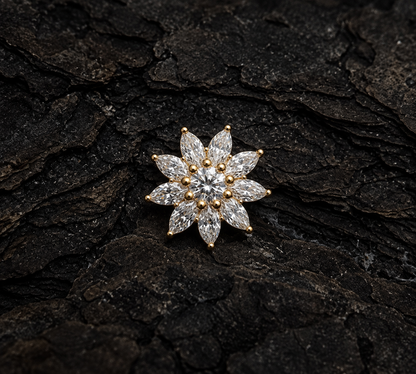 Gold Sunflower Dermal Top