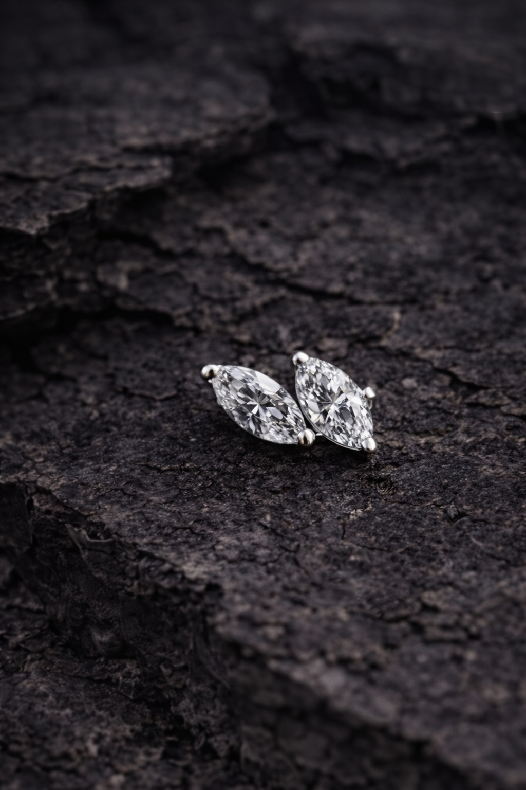 White Gold Moonlit Petals
