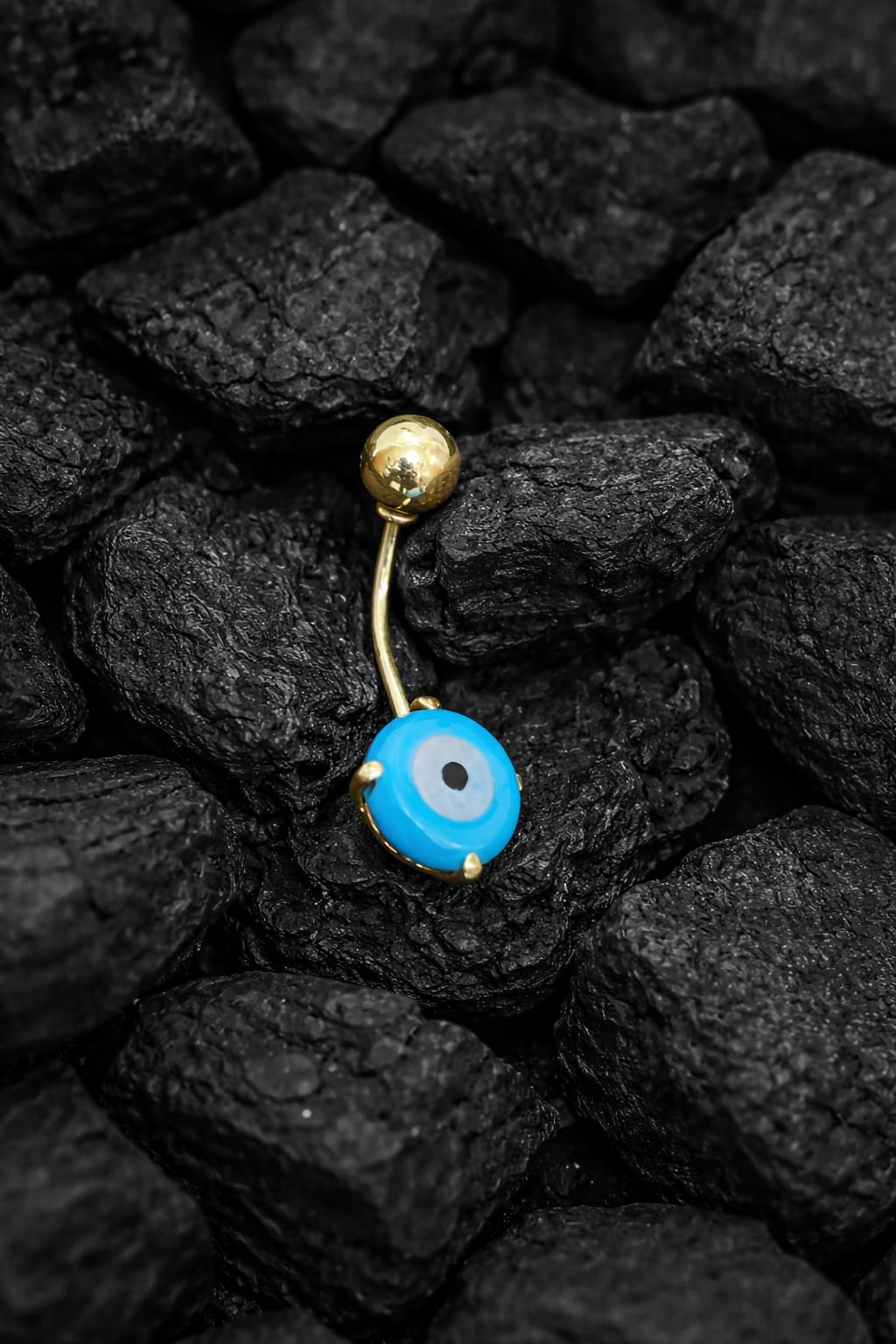 18K Evil Eye Belly