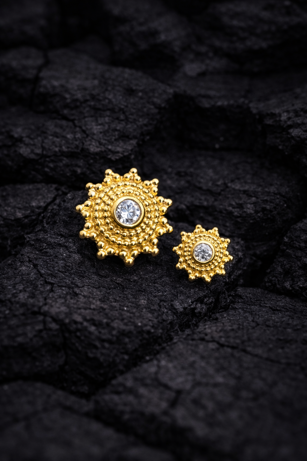 Gold Solstice Drop Dermal Top