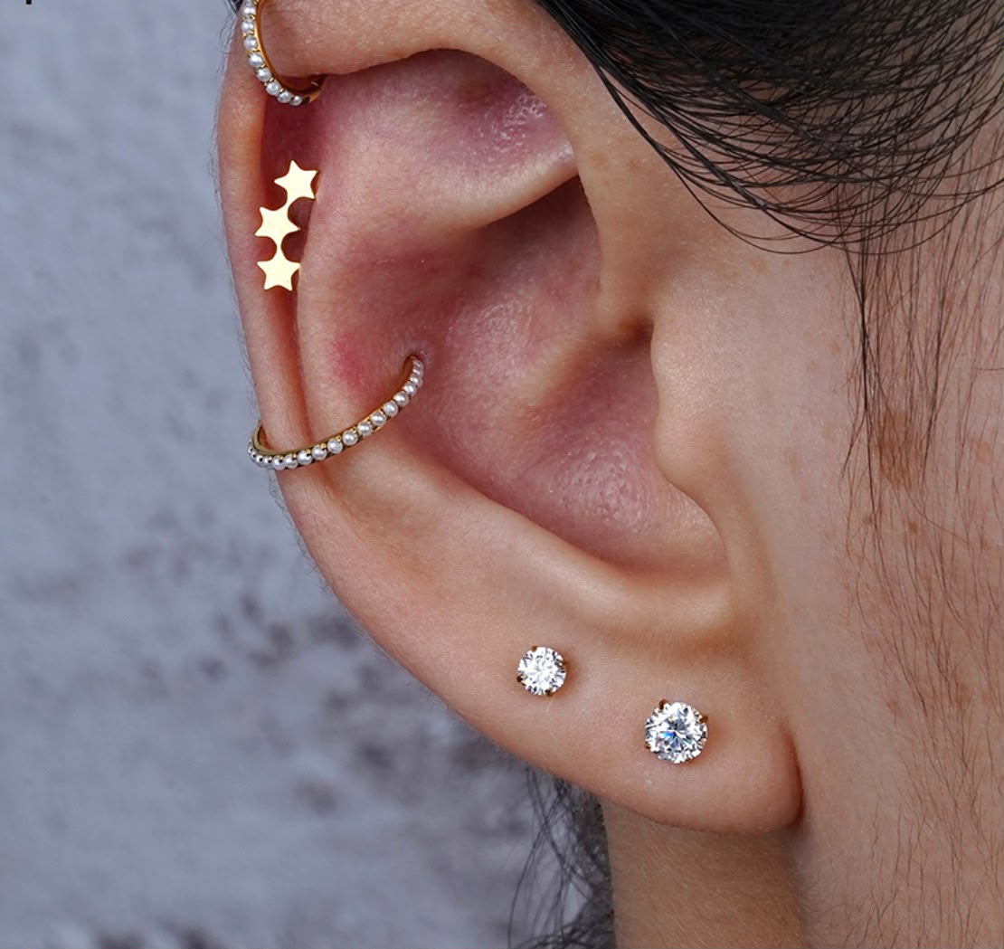 Titanium Void Constellation Earring